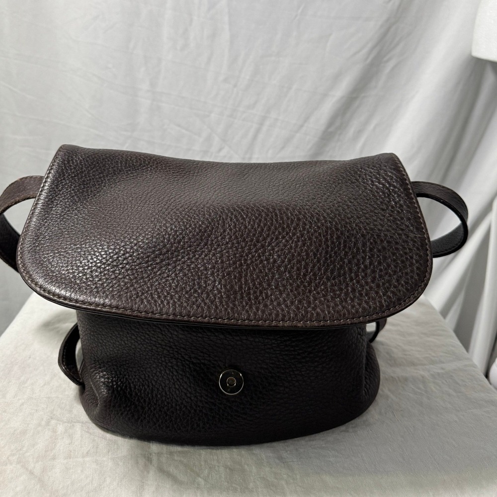 Vintage Coach Sonoma Dark Brown Tumbled Leather Crossbody Bag Costa Rica 4903